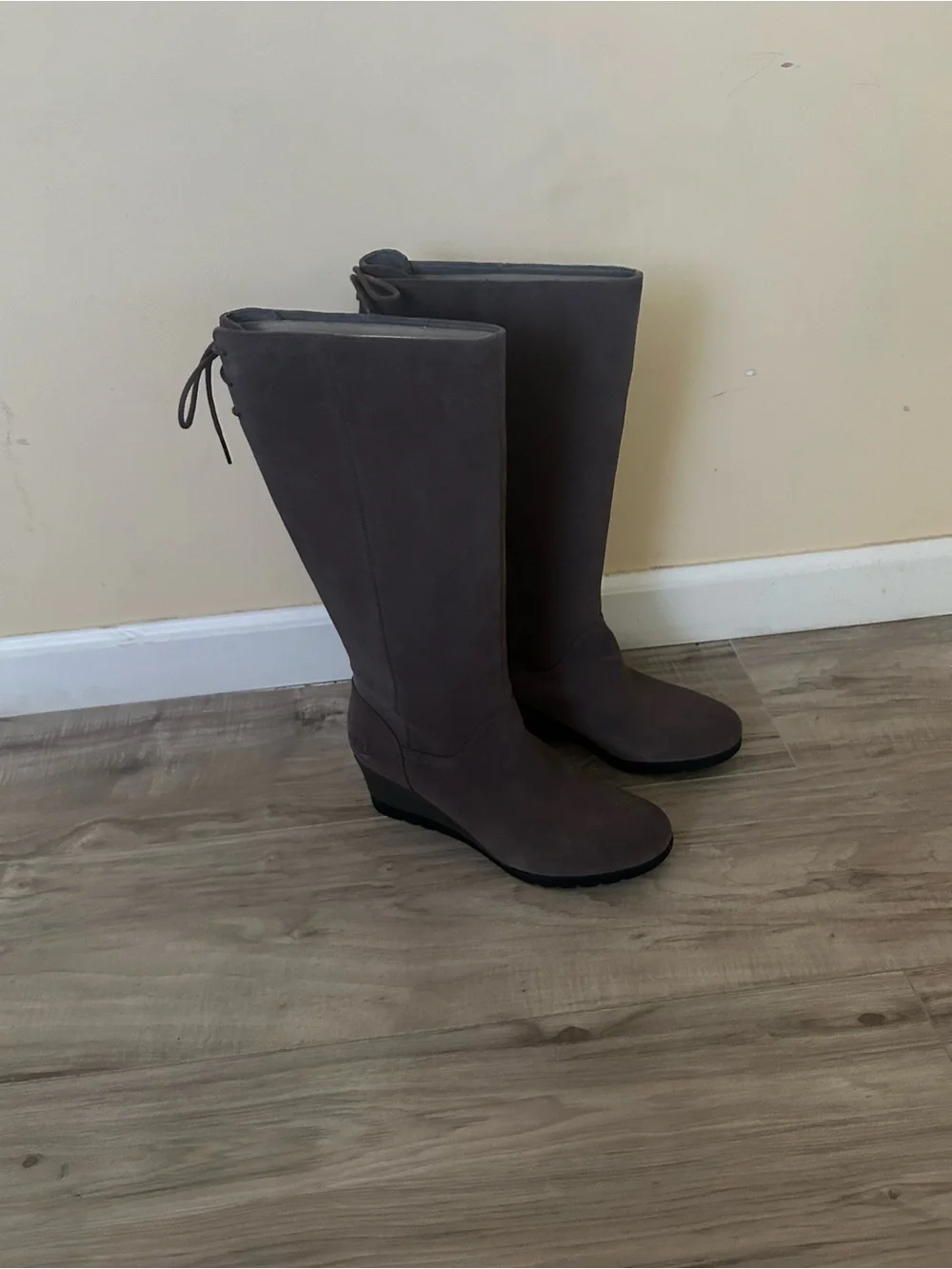 UGG Tall Over-the-Knee Taupe Suede Boots